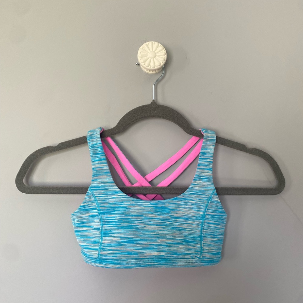 Ivivva Reversible Blue and Pink Kids Dance top